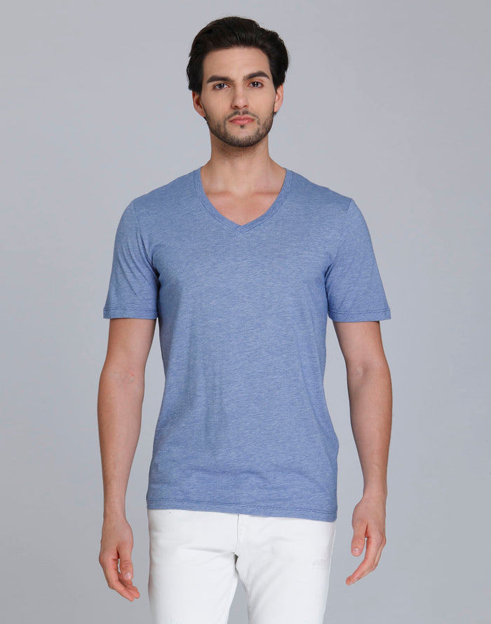 Blue V Neck T-Shirt