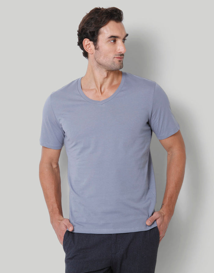 Blue V-Neck T-Shirt