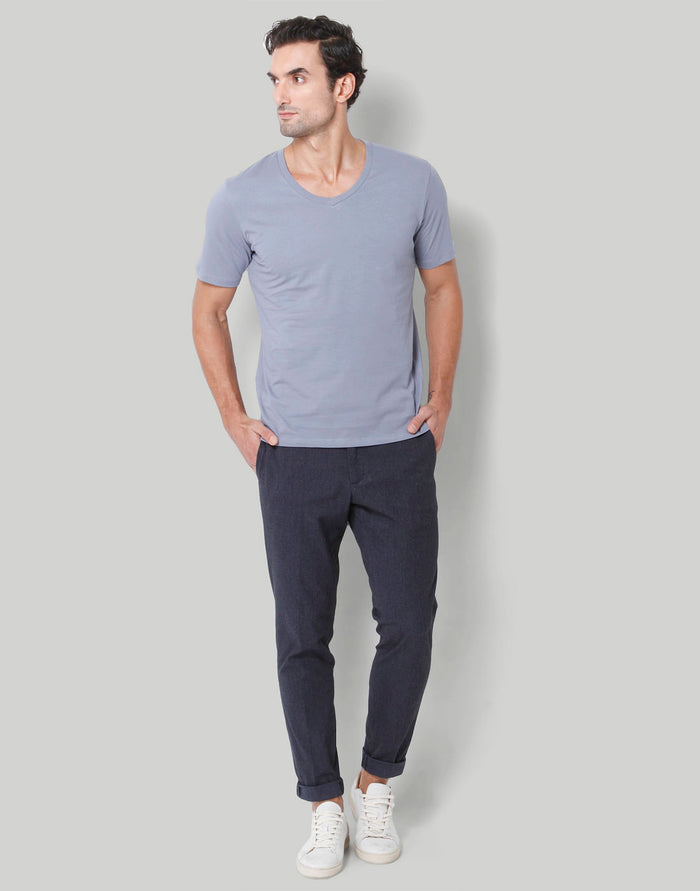 Blue V-Neck T-Shirt