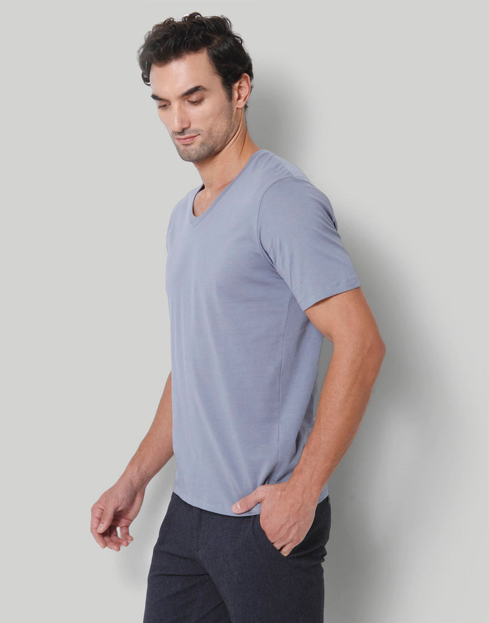 Blue V-Neck T-Shirt