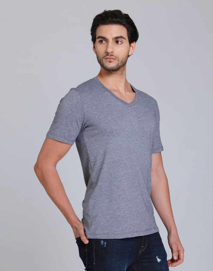 Blue V Neck T-Shirt