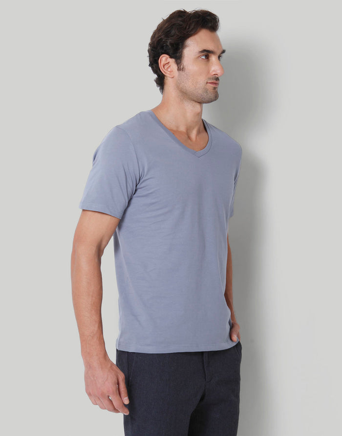 Blue V-Neck T-Shirt