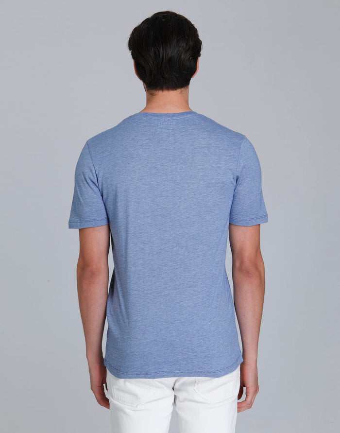 Blue V Neck T-Shirt