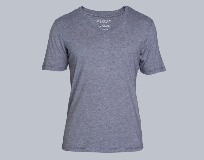 Blue V Neck T-Shirt