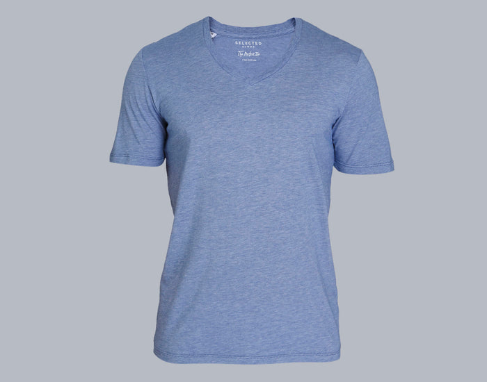 Blue V Neck T-Shirt