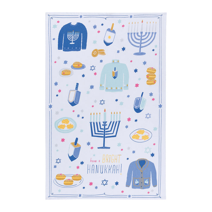 Bright Hanukkah Mug and Tea Towel Gift Set - The New York Public Library Shop
