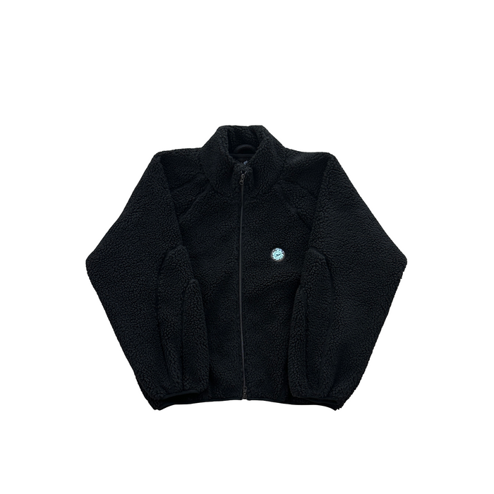 Broken Planet Sherpa Zip Hoodie Black