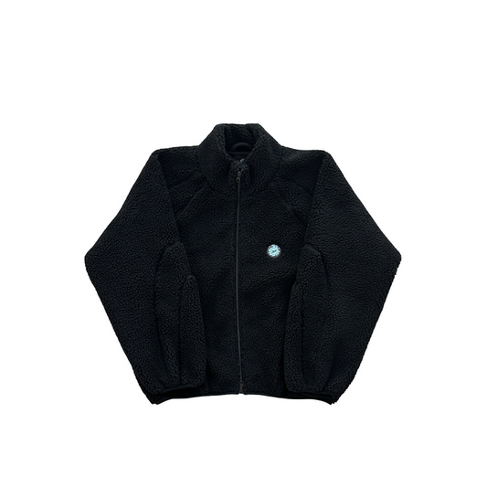 Broken Planet Sherpa Zip Hoodie Black