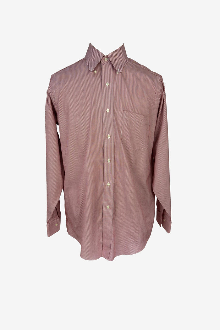 Brooks Brothers Traditional red striped dress shirt
