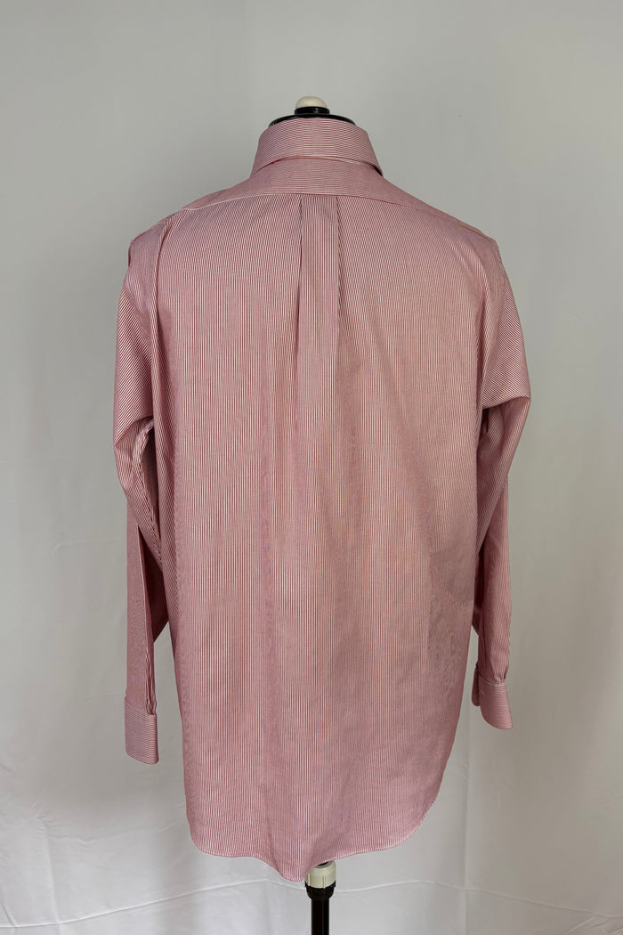 Brooks Brothers Traditional red striped dress shirt