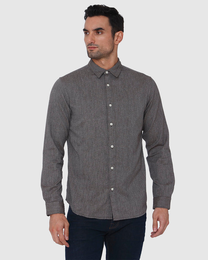 Brown Full Sleeves Shirt