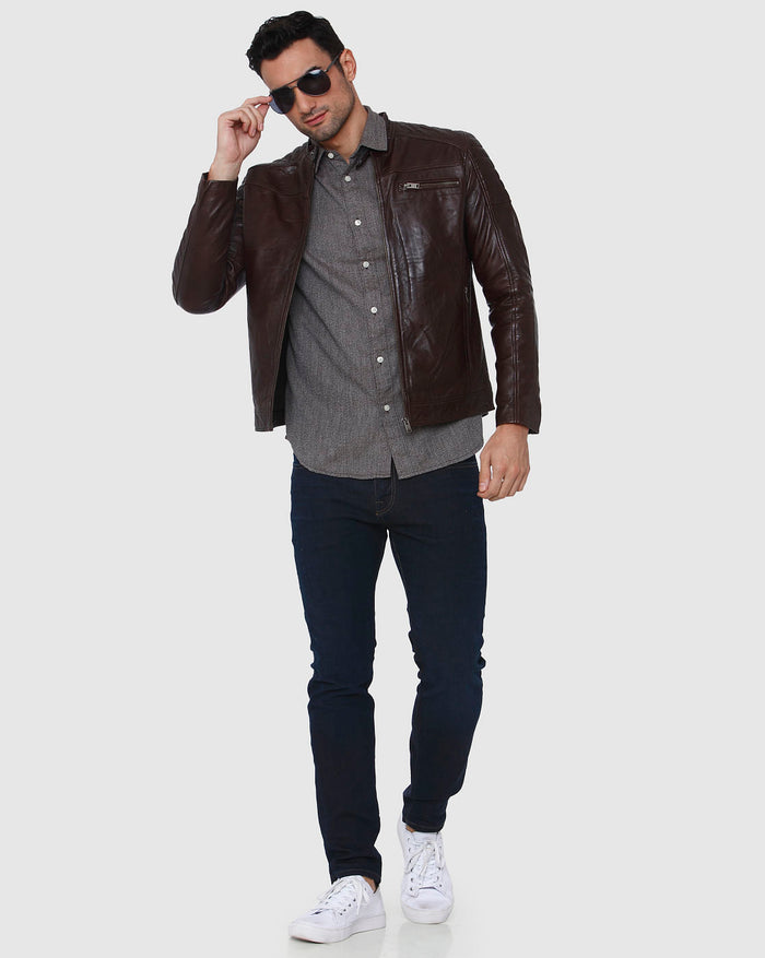 Brown Full Sleeves Shirt