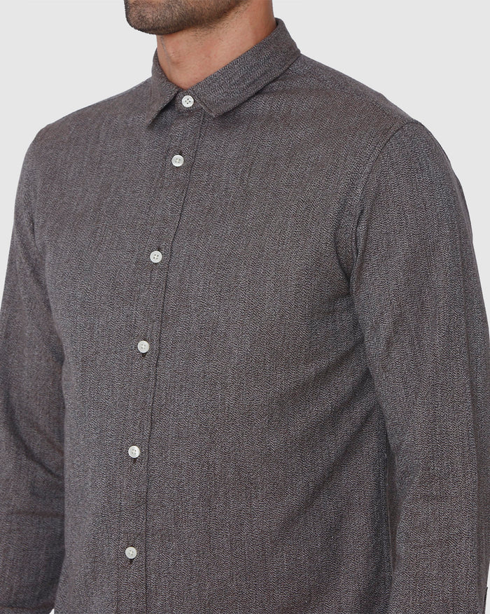 Brown Full Sleeves Shirt