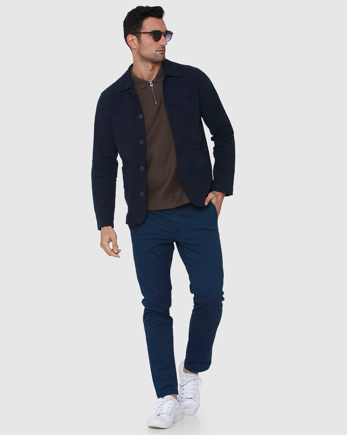 Brown Polo Neck T-Shirt
