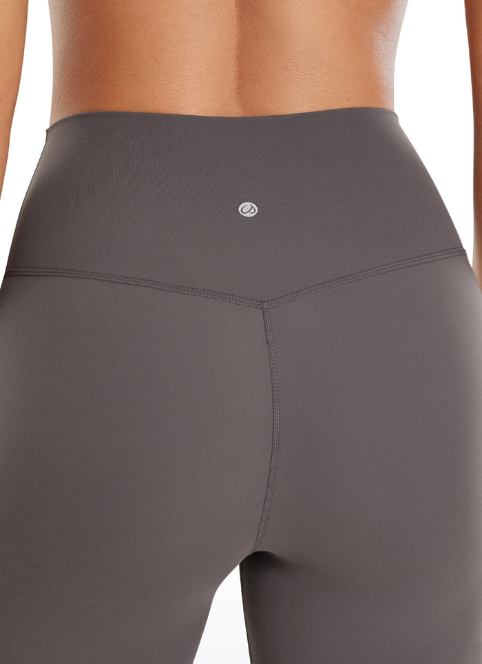 CRZ YOGA Women's Yoga High Rise Biker Brushed Nakedfeel Shorts 6'' Tornado