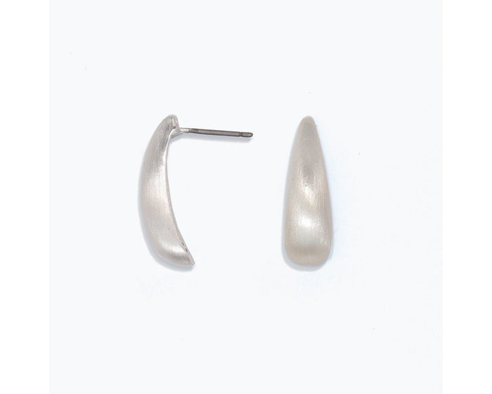 Burnished Silver Drop Earrings