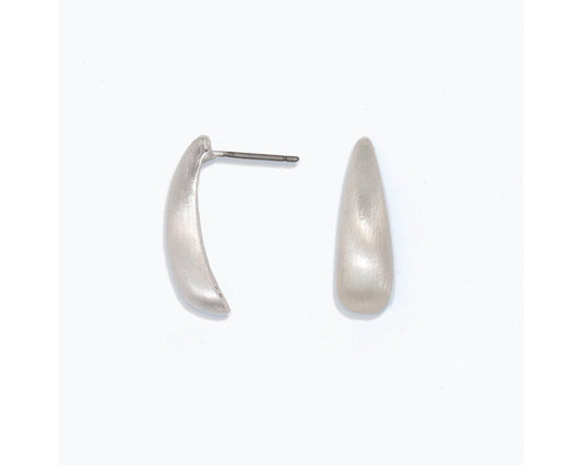 Burnished Silver Drop Earrings