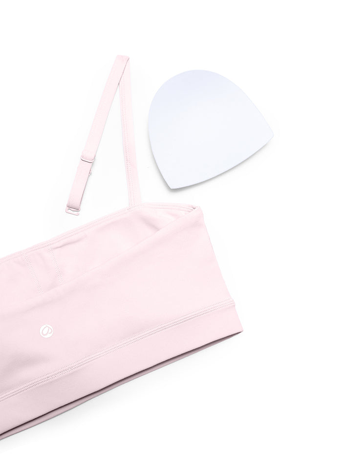 CRZ YOGA Womens Butterluxe  Adjustable Spaghetti Thin Strap Sports Bra Strawberry Pink