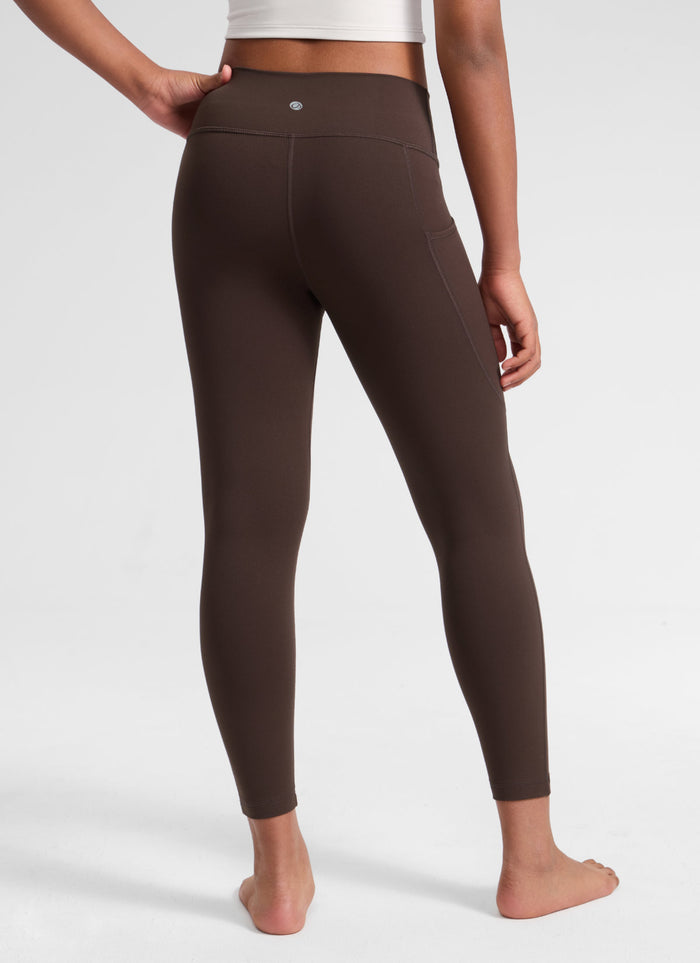 CRZ YOGA Girl's Active Sports Yoga Lounge Butterluxe Yoga Leggings Hot Fudge Brown