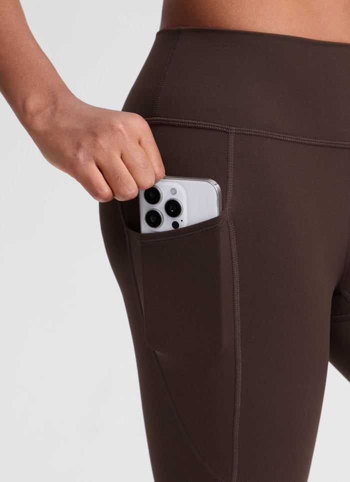 CRZ YOGA Girl's Active Sports Yoga Lounge Butterluxe Yoga Leggings Hot Fudge Brown