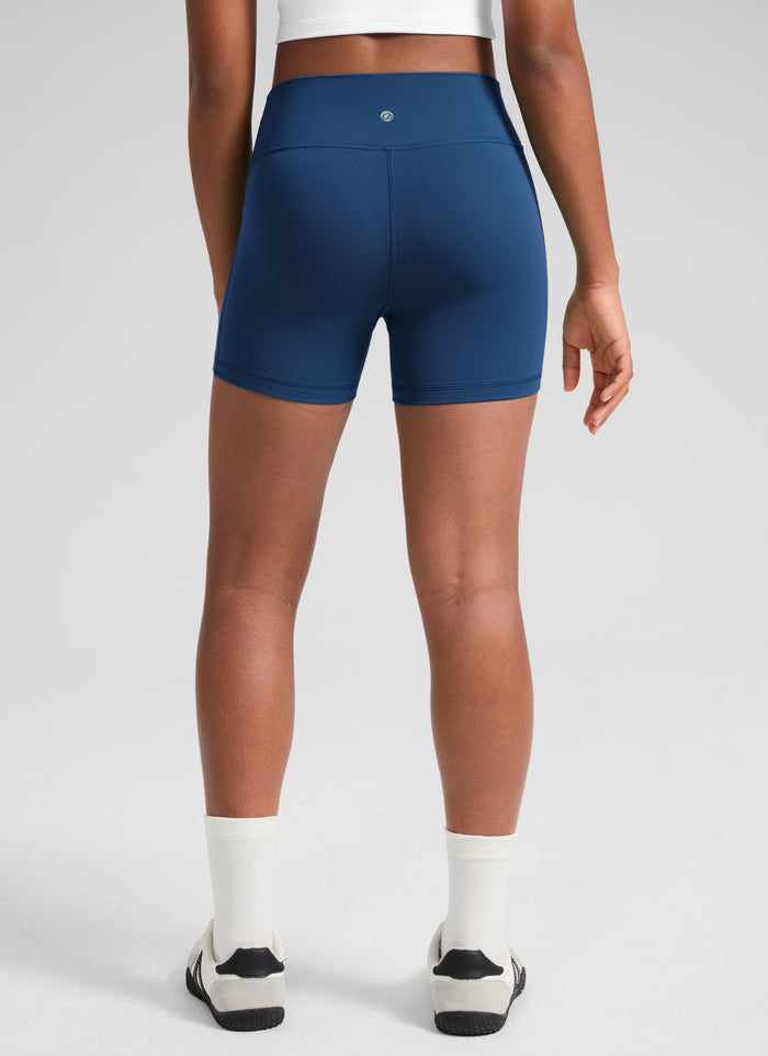 CRZ YOGA Girl's Active Sports Yoga Lounge Butterluxe Yoga Shorts 3'' French Navy