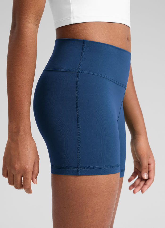 CRZ YOGA Girl's Active Sports Yoga Lounge Butterluxe Yoga Shorts 3'' French Navy