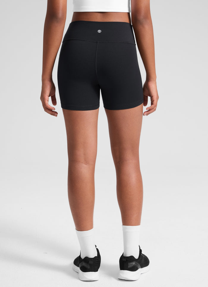 CRZ YOGA Girl's Active Sports Yoga Lounge Butterluxe Yoga Shorts 3'' Black