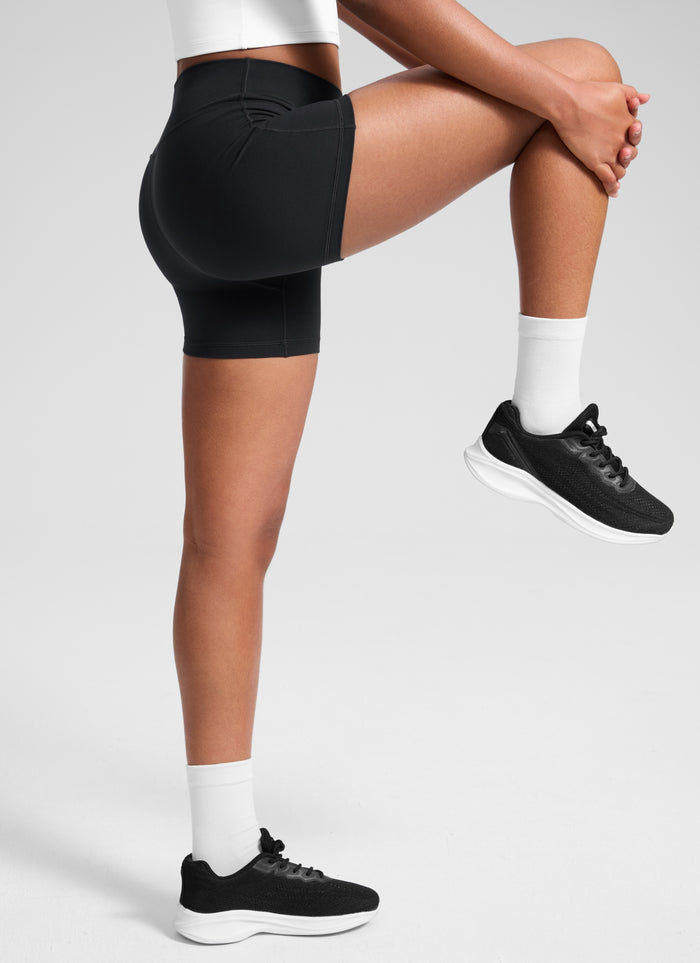 CRZ YOGA Girl's Active Sports Yoga Lounge Butterluxe Yoga Shorts 3'' Black