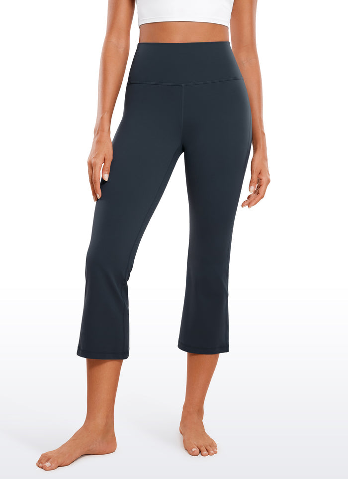Butterluxe High Waist Flare Wide Leg Bootcut Pockets Leggings 23" True Navy