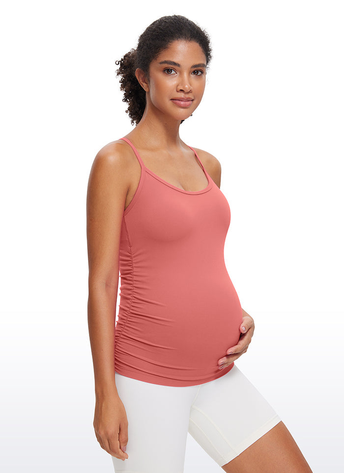 CRZ YOGA Women's Butterluxe Maternity Tank Top Yoga Shirts Briar Rose