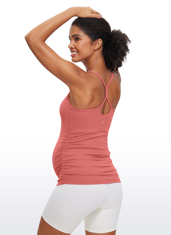 CRZ YOGA Women's Butterluxe Maternity Tank Top Yoga Shirts Briar Rose