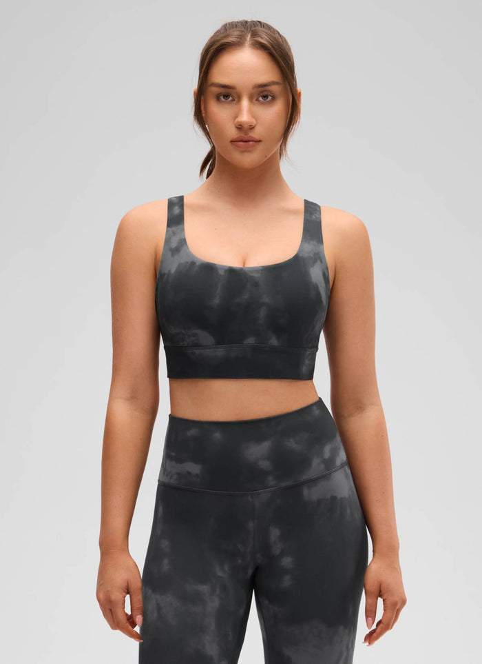 Grey Tie Dye Flowers / XS