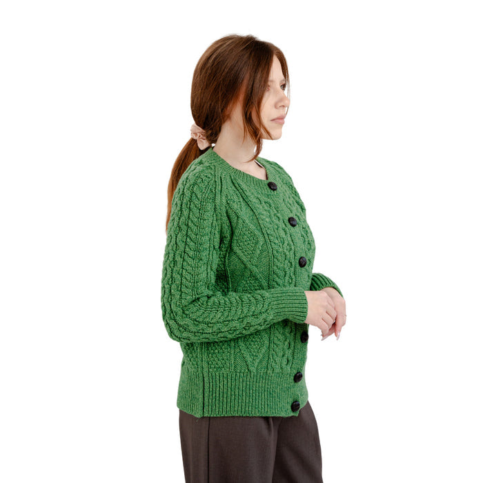 Cable Knit Button Cardigan
