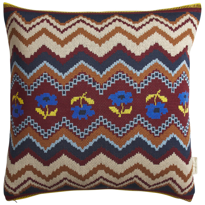 Calina Knit Cushion - Ink Feather Insert