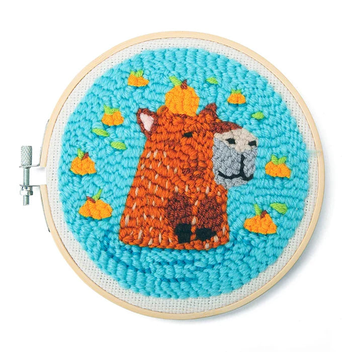 Capybara Punch Needle Kit