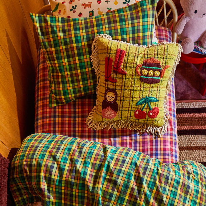 Carmin Embroidered Cushion Feather Insert