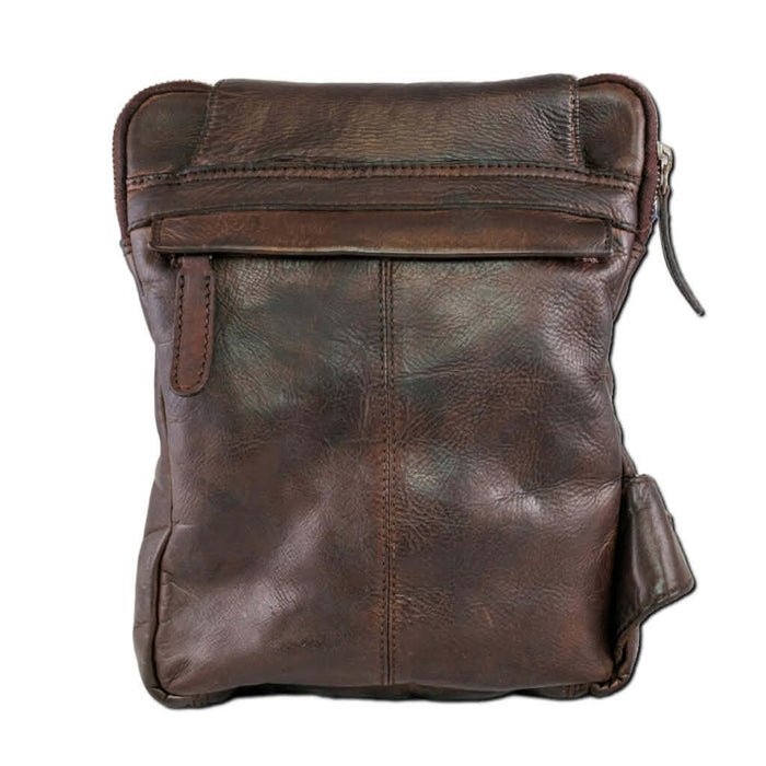Celtic Leather Sling Bag - Brown