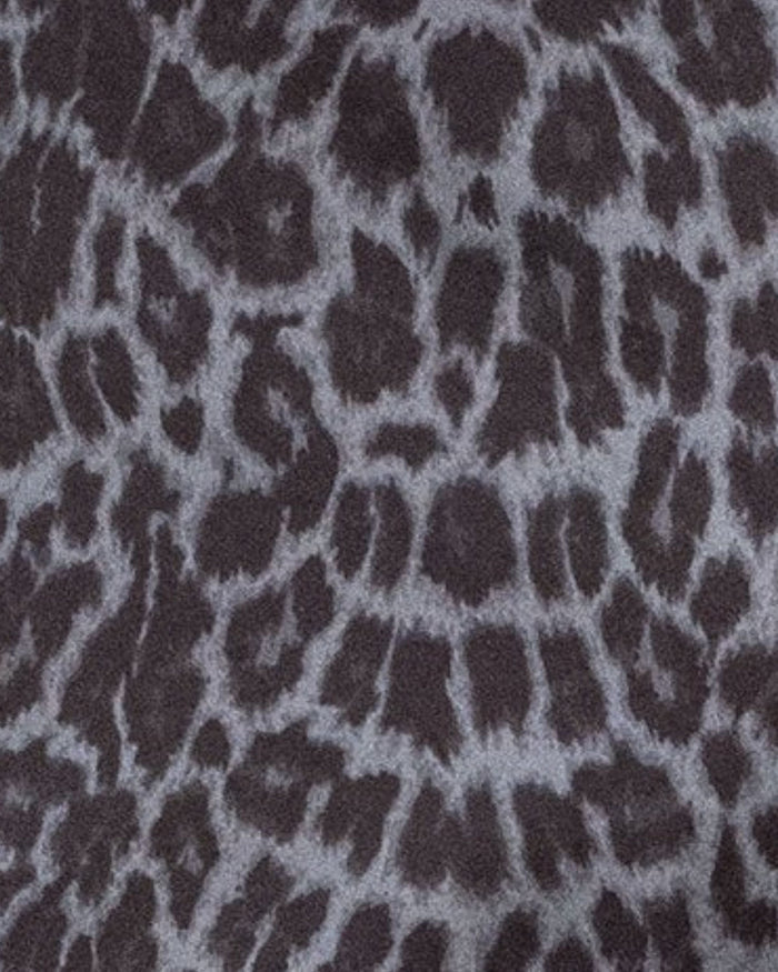 CHARLES LEOPARD PANTS - BLACK