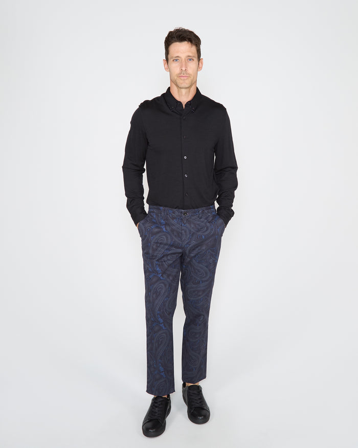 CHARLES PAISLEY BADALONA PANT - SMOKE