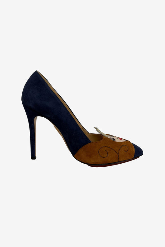 Charlotte Olympia 'Crowned Lady' Pumps Circa 2010s