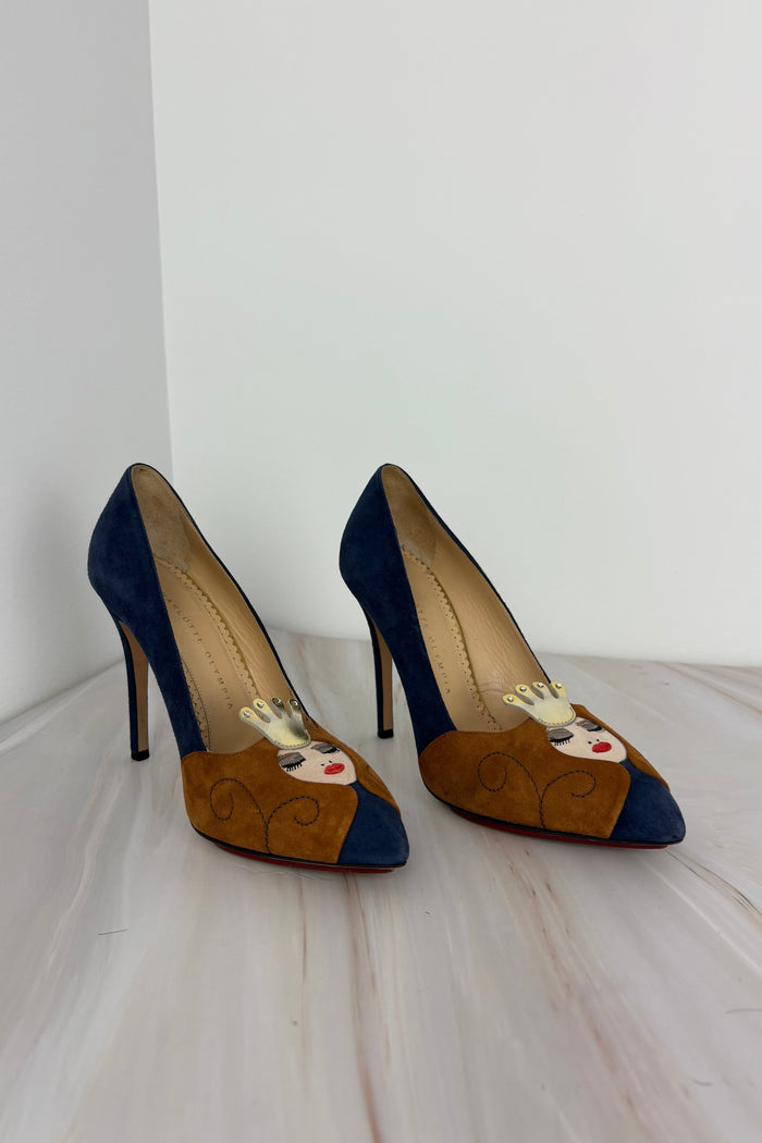 Charlotte Olympia 'Crowned Lady' Pumps Circa 2010s