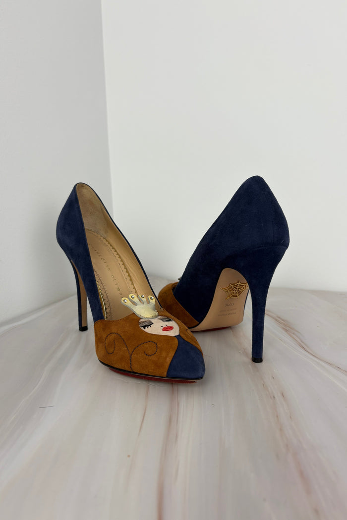 Charlotte Olympia 'Crowned Lady' Pumps Circa 2010s