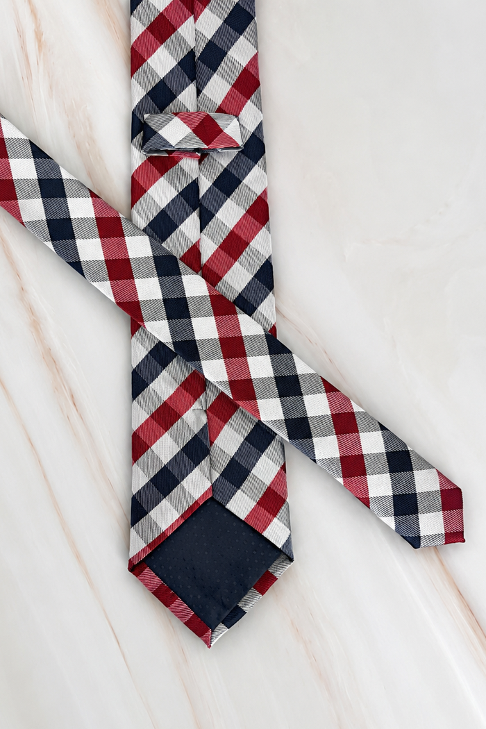 Checked Silk Tie