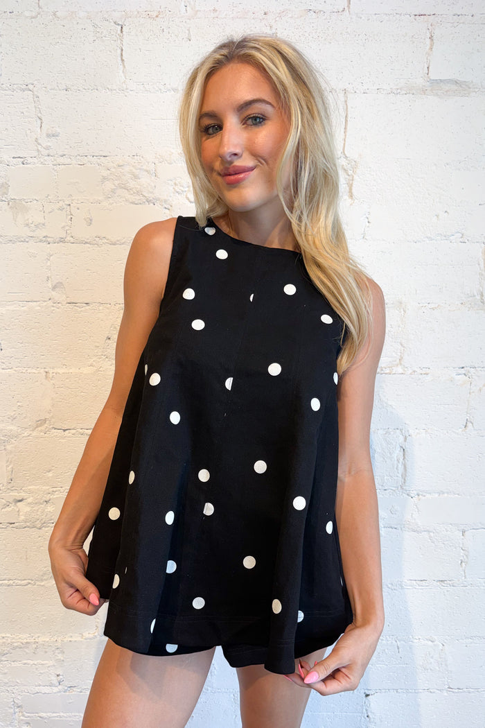 Chic Dottie Shorts Black, adeline dallas, dallas boutique, boutique