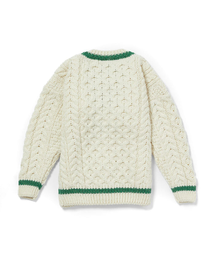 Child's Stripe Cardigan - Green Stripe