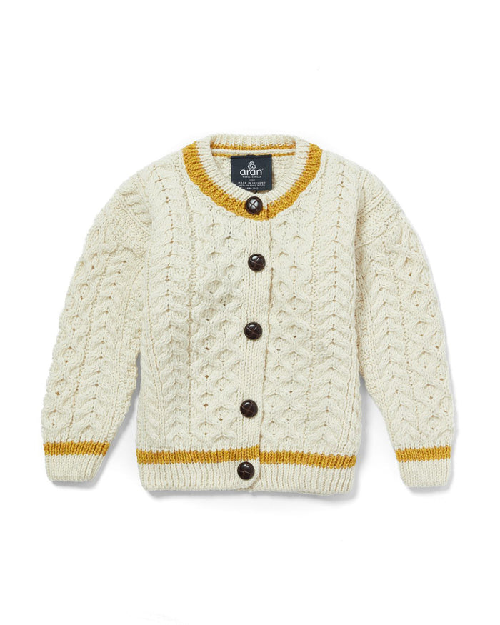 Child's Stripe Cardigan - Yellow Stripe