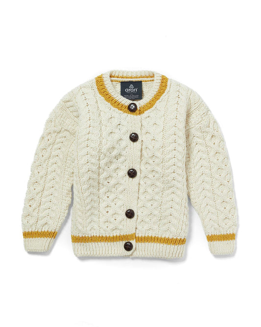 Child's Stripe Cardigan - Yellow Stripe