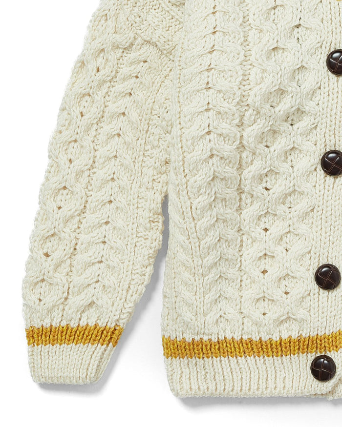 Child's Stripe Cardigan - Yellow Stripe