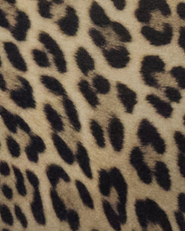 CLAUDETTE LEOPARD BROWN WOMENS KNIT SWEATER