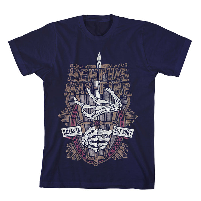 memphis may fire Coffin - Navy T-Shirt